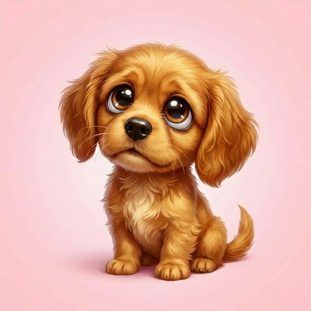 Cute begging puppy